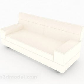 Model 3d Sofa Putih Moden