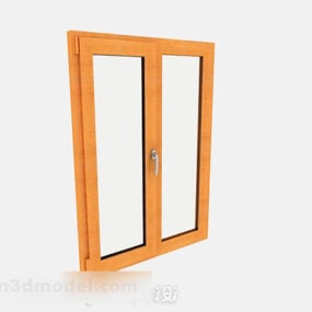 Modern Wood Color Windows 3d model