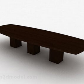 Moderne houten salontafel 3D-model