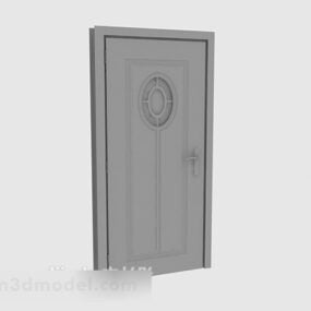 3D model dřevěných dveří v moderním stylu