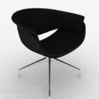 Chaise noire élégante moderne