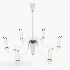 Lámpara de araña moderna en forma de onda modelo 3d