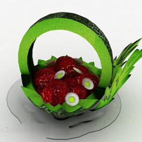 Moderní větrný talíř na ovoce 3D model