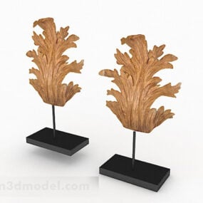 Modern Wind Leaf Home Decoration 3d model