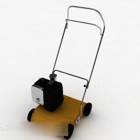 Modern Yellow Electric Lawn Mower 3d model