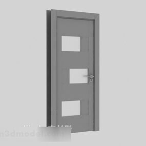 Μοντέρνα ξύλινη πόρτα V7 3d μοντέλο