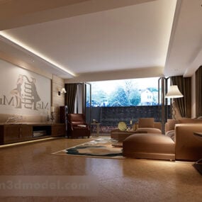 Movie Television Home Theater Interior 3d model