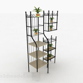 Modelo 3D de suporte de flores de metal multicamadas