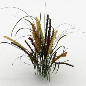 Multi-color Thatch Grass 3d model