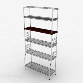 Multi-layer Stainless Steel Hollow Rack 3d model