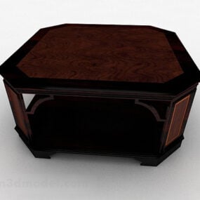 New Chinese Design Wooden Coffee Table 3d model