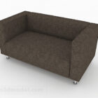 Nordisk minimalistisk enkelt sofaindretning