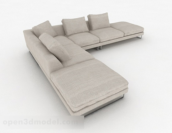 Sofá nórdico minimalista gris multiseater