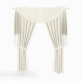 Cremefarbenes Home Simple Curtain 3D-Modell