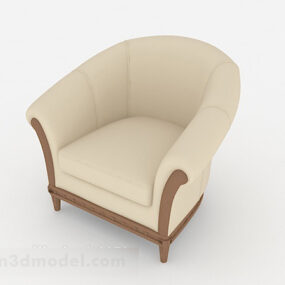 Canapé simple Home blanc cassé modèle 3D
