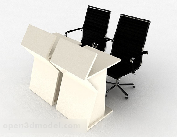 Office Work Chair Combination Free 3d Model Max Open3dmodel