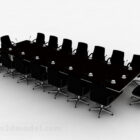 Mesas y sillas de conferencia de oficina