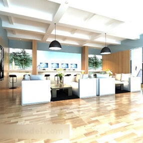 Office Lobby Rest Area Interior 3d model