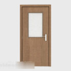 Porta de madeira maciça de escritório