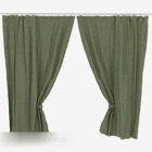 Olive Green Simple Curtain