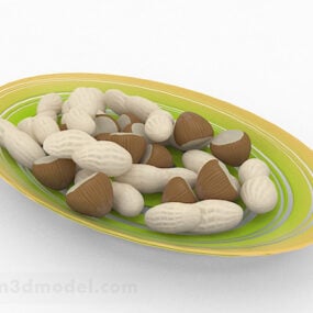 Orange And Yellow Snack Plate 3d model