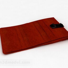 Oranje portemonnee 3D-model