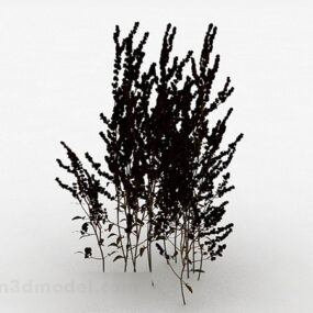 โมเดล 3 มิติของพืชสีดำกลางแจ้ง