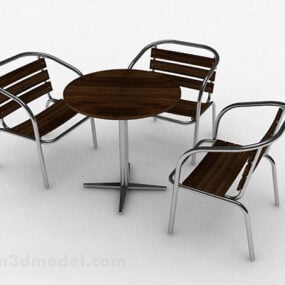 مدل 3 بعدی صندلی خانه مد در فضای باز