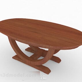 ओवल डाइनिंग टेबल V1 3डी मॉडल