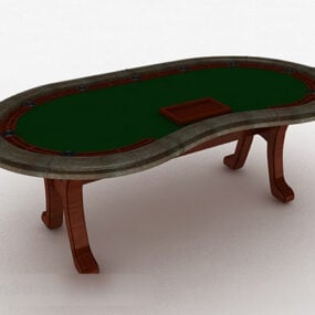 Oval Gaming Table 3d model