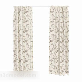 Pattern Simple Home Curtains 3d model