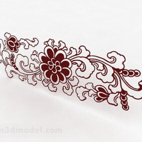 Papier peint à motif de fleurs de pivoine modèle 3D