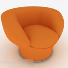 Творчий помаранчевий одномісний диван