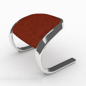 Osobnostní červená stolička 3D model