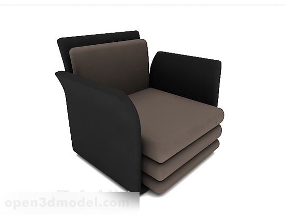 Personality Simple Black Gray Single Sofa