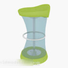 Personality Simple Green Bar Stool