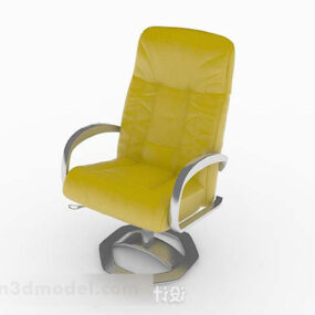 个性黄绿色休闲椅3d模型