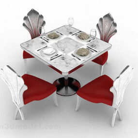 Home Dining Table Chair 3d model