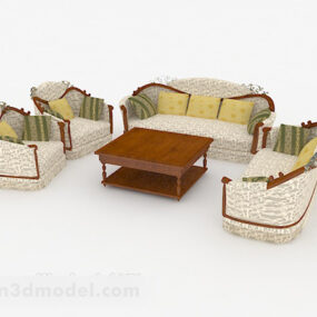 نموذج أريكة منزلي شخصي ثلاثي الأبعاد