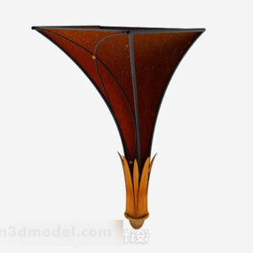 Model 3d Lampu Dinding Berbentuk Tanduk yang Dipersonalisasi
