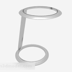 Mały okrągły wystrój stolika kawowego Model 3D