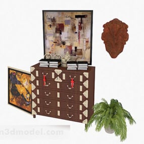 Personalized Wooden Cabinet 3d model