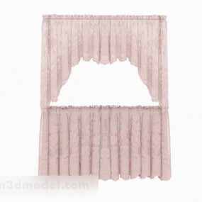 Pink Cute Curtain 3d-model