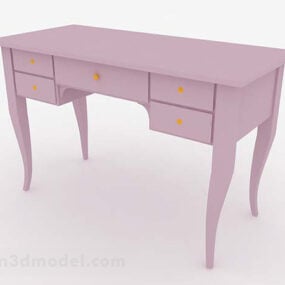 Pink Desk 3d model