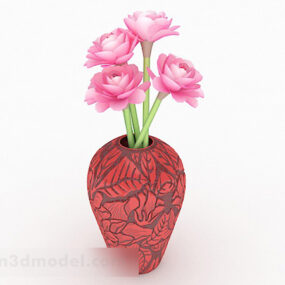3d-модель «Рожева квітка».