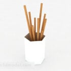 Pure White Chopsticks Basket