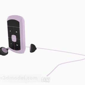 דגם תלת מימד של גאדג'ט MP3 סגול