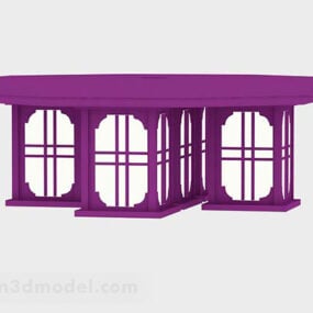 3д модель Потолочного светильника фиолетового цвета