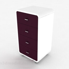 Purple Fashion Home Cabinet 3d model