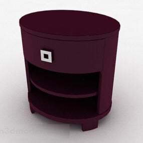 Purple Home Bedside Table 3d model